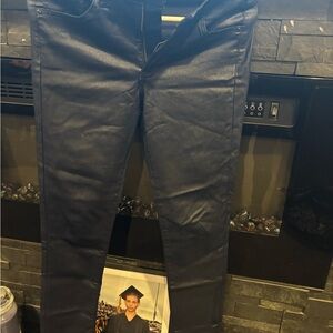 Navy Blue Coated Jeans express size4R